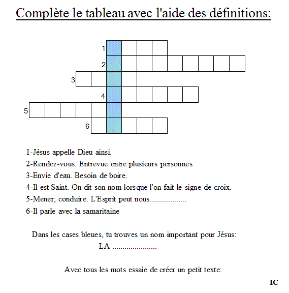 rencontre avec la samaritaine